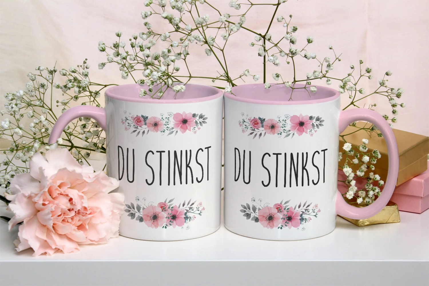 Tasse - Du Stinkst - Blumig 4 Tasse - Du Stinkst - Blumig – Bild 4