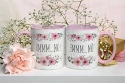 Tasse - Hmmm Nö - Blumig 10 Tasse - Hmmm Nö - Blumig -Becher Geschäft Doppelt HmmNoo 702171