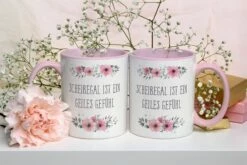 Tasse - Scheißegal Ist Ein Geiles Gefühl - Blumig 10 Tasse - Scheißegal Ist Ein Geiles Gefühl - Blumig -Becher Geschäft Doppelt Scheissegal 740616