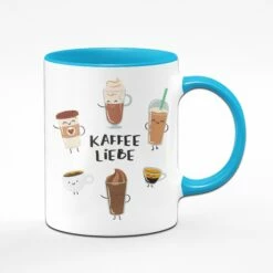 Tasse - Kaffee Liebe Kaffeesorten 11 Tasse - Kaffee Liebe Kaffeesorten -Becher Geschäft Kaffee2 blau vorne 791390