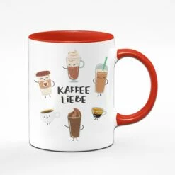Tasse - Kaffee Liebe Kaffeesorten 15 Tasse - Kaffee Liebe Kaffeesorten -Becher Geschäft Kaffee2 rot vorne 853206