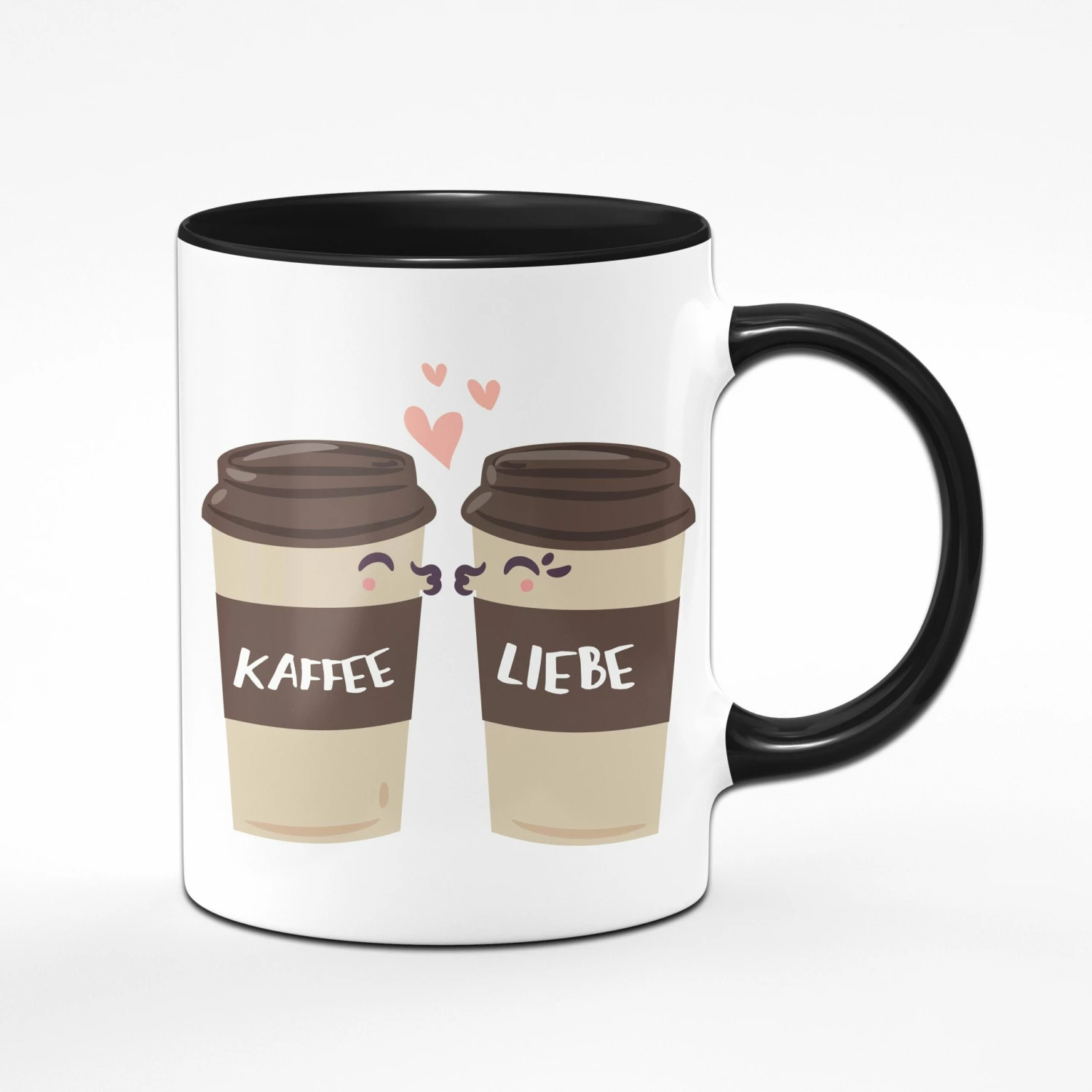Tasse - Kaffee Liebe Mit Küssenden Kaffeebechern 3 Tasse - Kaffee Liebe Mit Küssenden Kaffeebechern – Bild 3