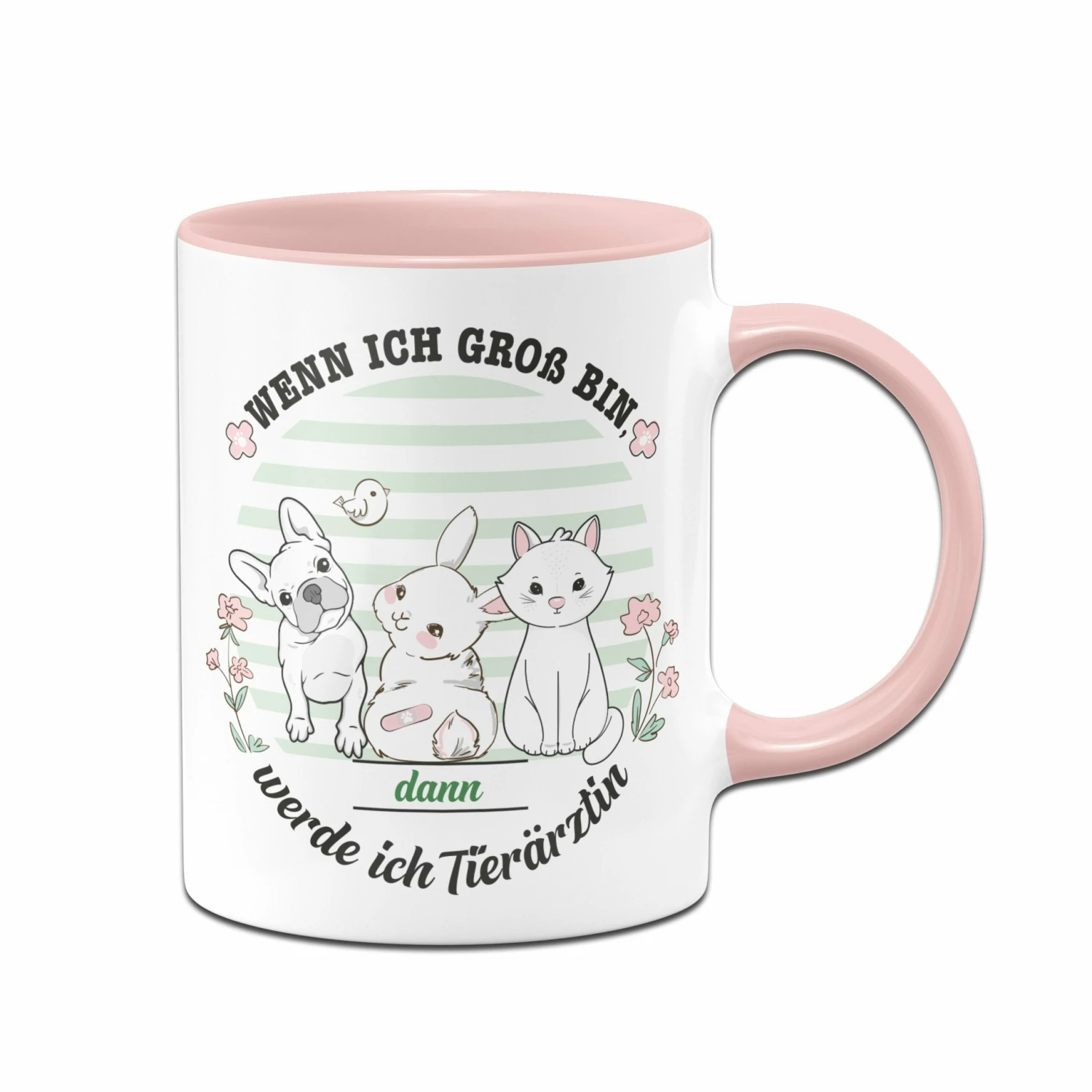 Kinder-Tasse - Wenn Ich Groß Bin, Dann Werde Ich Tierärztin. 1 Kinder-Tasse - Wenn Ich Groß Bin, Dann Werde Ich Tierärztin.