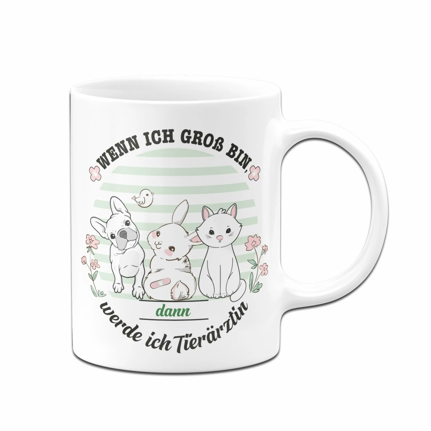 Kinder-Tasse - Wenn Ich Groß Bin, Dann Werde Ich Tierärztin. 4 Kinder-Tasse - Wenn Ich Groß Bin, Dann Werde Ich Tierärztin. – Bild 4