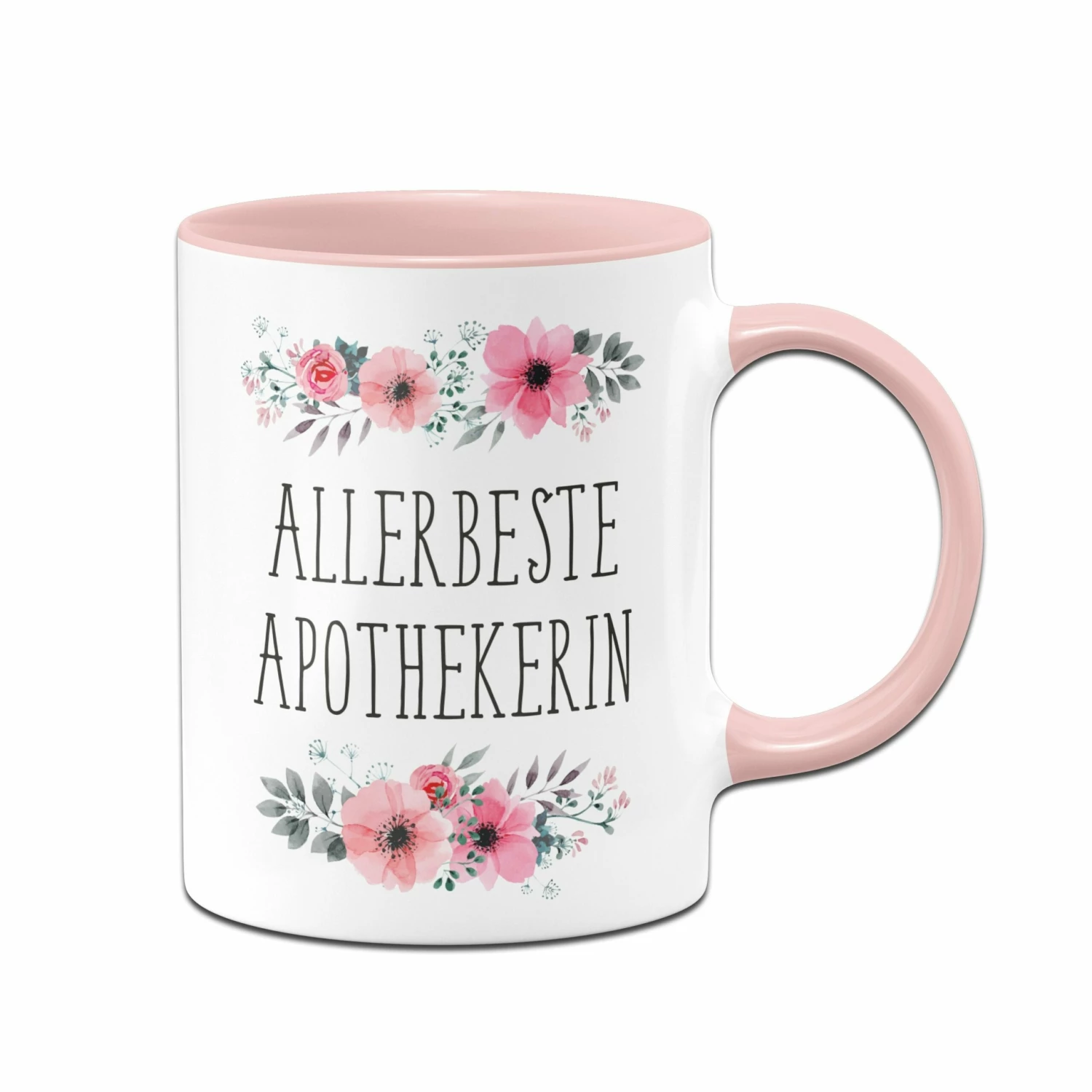 Tasse - Allerbeste Apothekerin - Blumig 1 Tasse - Allerbeste Apothekerin - Blumig