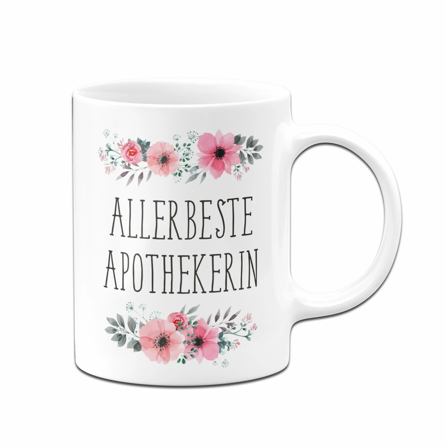 Tasse - Allerbeste Apothekerin - Blumig 3 Tasse - Allerbeste Apothekerin - Blumig – Bild 3