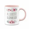 Tasse - Allerbeste Busfahrerin - Blumig