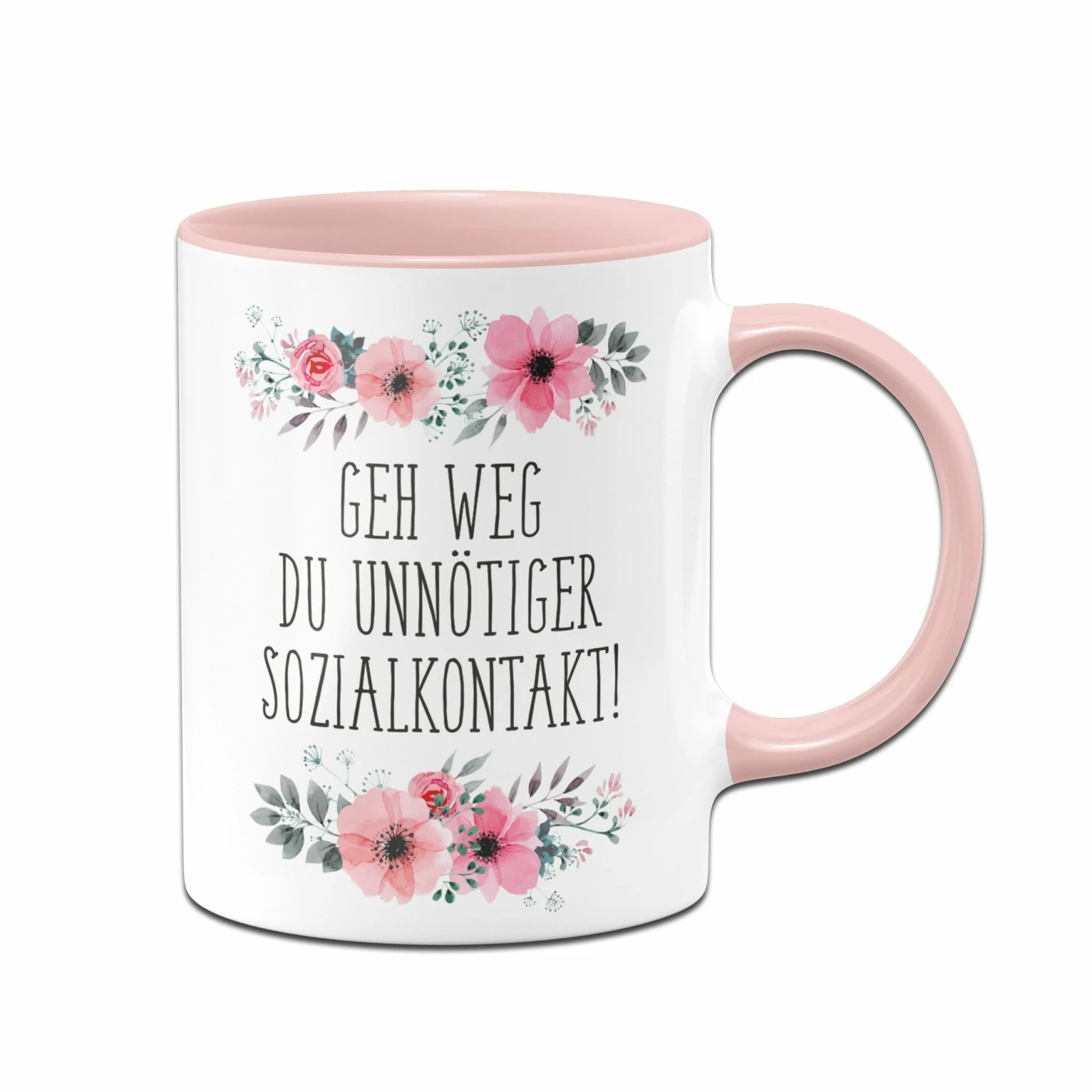 Tasse - Geh Weg Du Unnötiger Sozialkontakt! 1 Tasse - Geh Weg Du Unnötiger Sozialkontakt!