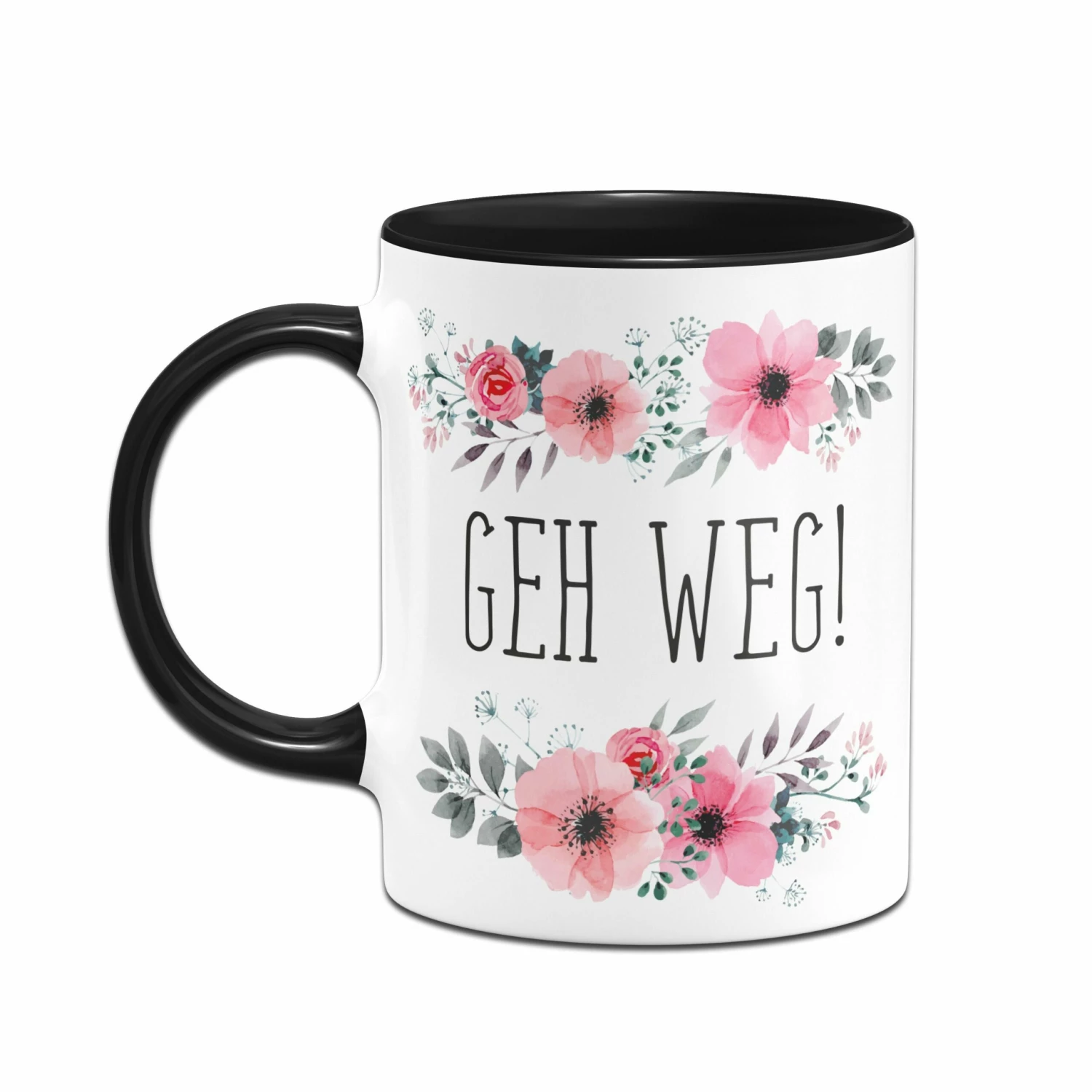 Tasse - Geh Weg! - Blumig 4 Tasse - Geh Weg! - Blumig – Bild 4