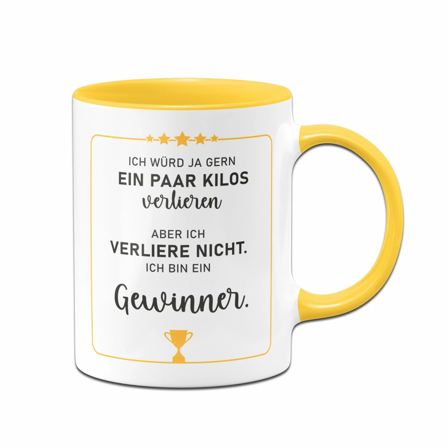 Tasse - Ich Würd Ja Gern Ein Paar Kilos Verlieren, Aber Ich Verliere Nicht. Ich Bin Ein Gewinner. 4 Tasse - Ich Würd Ja Gern Ein Paar Kilos Verlieren, Aber Ich Verliere Nicht. Ich Bin Ein Gewinner. – Bild 4