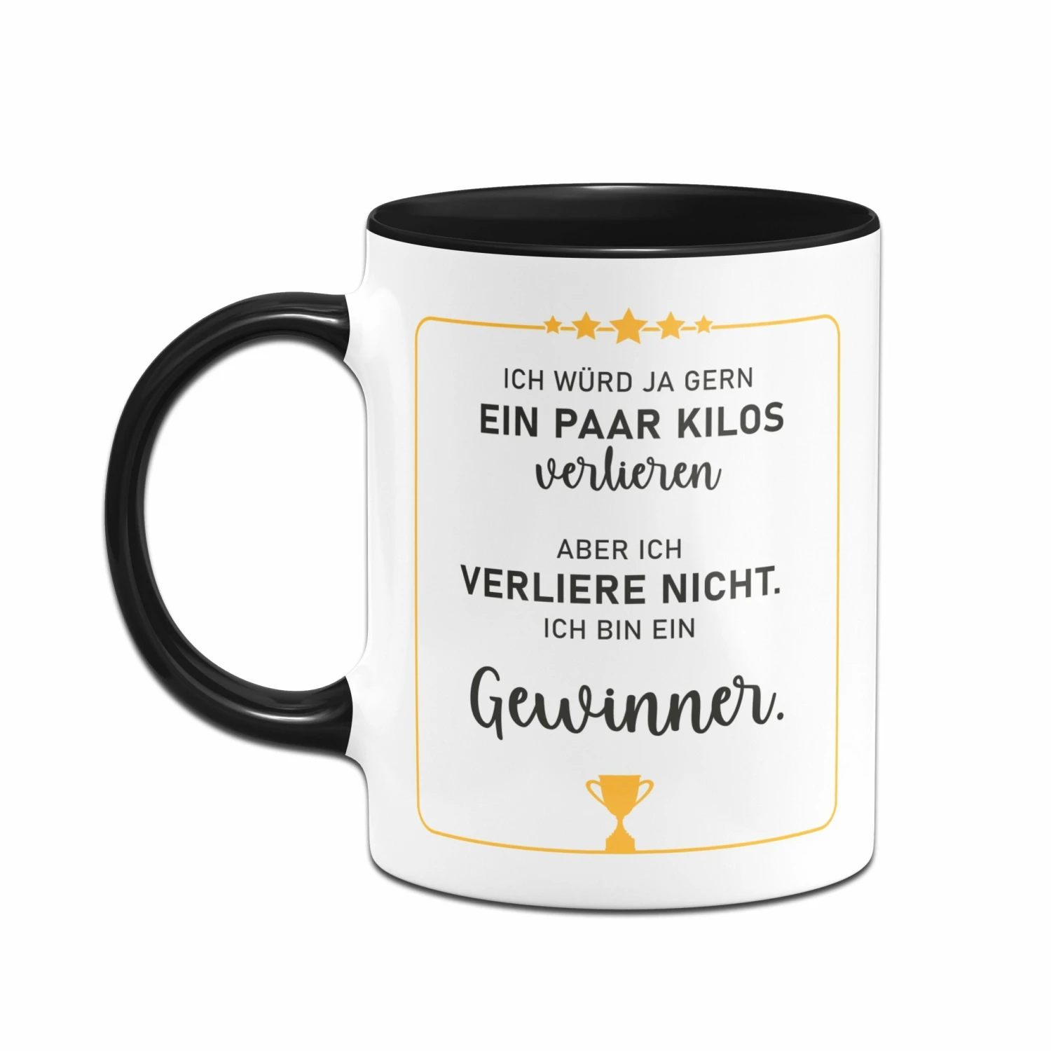 Tasse - Ich Würd Ja Gern Ein Paar Kilos Verlieren, Aber Ich Verliere Nicht. Ich Bin Ein Gewinner. 2 Tasse - Ich Würd Ja Gern Ein Paar Kilos Verlieren, Aber Ich Verliere Nicht. Ich Bin Ein Gewinner. – Bild 2
