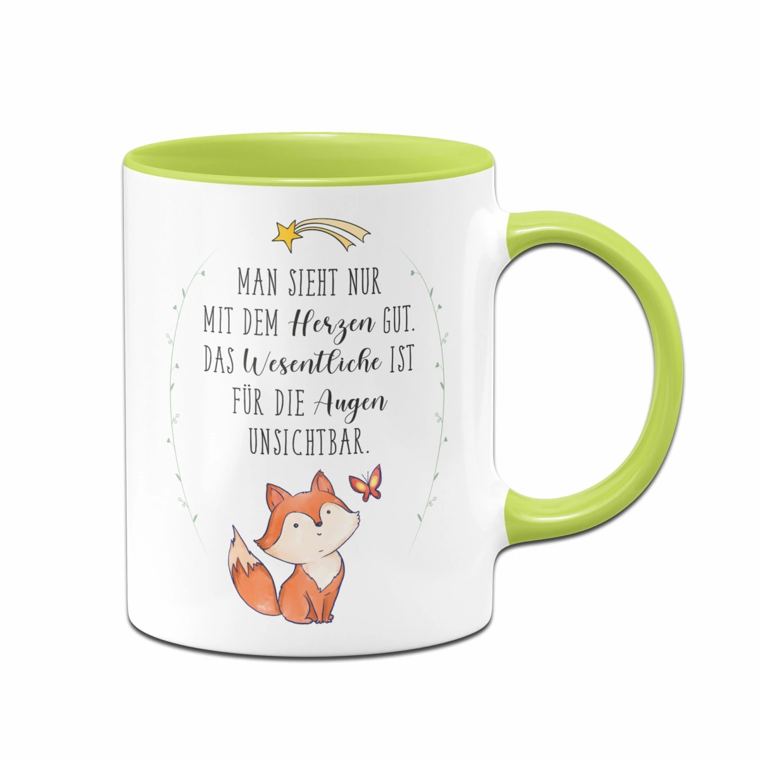 Tasse - Man Sieht Nur Mit Dem Herzen Gut. Das Wesentliche Ist Für Die Augen Unsichtbar. 6 Tasse - Man Sieht Nur Mit Dem Herzen Gut. Das Wesentliche Ist Für Die Augen Unsichtbar. – Bild 6