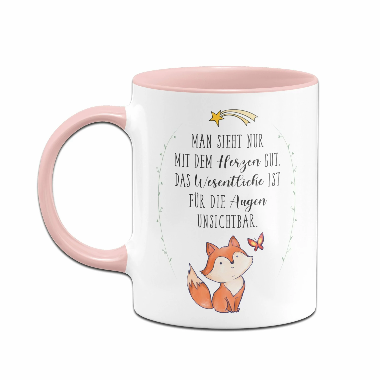 Tasse - Man Sieht Nur Mit Dem Herzen Gut. Das Wesentliche Ist Für Die Augen Unsichtbar. 2 Tasse - Man Sieht Nur Mit Dem Herzen Gut. Das Wesentliche Ist Für Die Augen Unsichtbar. – Bild 2