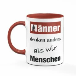 Tasse - Männer Denken Anders Als Wir Menschen. -Becher Geschäft Tasse Manner denken anders als wir menschen01 740242
