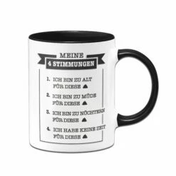Tasse - Meine Vier Stimmungen.
