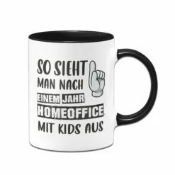 Tasse - So Sieht Man Nach Einem Jahr Homeoffice Mit Kids Aus