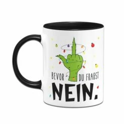 Grinch Tasse - Bevor Du Fragst NEIN (Mittelfinger) -Becher Geschäft bild grinch tasse bevor du fragst nein mittelfinger 263886