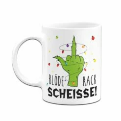 Grinch Tasse - Blöde Kackscheisse (Mittelfinger) 14 Grinch Tasse - Blöde Kackscheisse (Mittelfinger) -Becher Geschäft bild grinch tasse blode kackscheisse mittelfinger 227669
