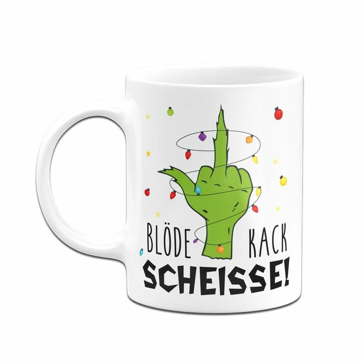 Grinch Tasse - Blöde Kackscheisse (Mittelfinger) 6 Grinch Tasse - Blöde Kackscheisse (Mittelfinger) – Bild 6