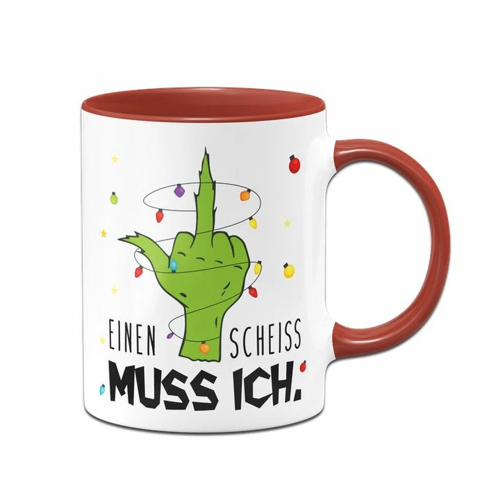 Grinch Tasse - Einen Scheiss Muss Ich. (Mittelfinger) 6 Grinch Tasse - Einen Scheiss Muss Ich. (Mittelfinger) – Bild 6