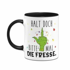 Grinch Tasse - Halt Doch Bitte Mal Die Fresse. (Mittelfinger) 12 Grinch Tasse - Halt Doch Bitte Mal Die Fresse. (Mittelfinger) -Becher Geschäft bild grinch tasse halt doch bitte mal die fresse mittelfinger 504369