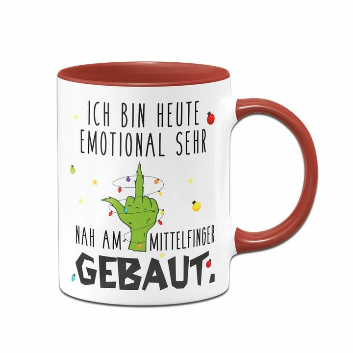 Grinch Tasse - Ich Bin Heute Emotional Sehr Nah Am Mittelfinger Gebaut (Mittelfinger) 7 Grinch Tasse - Ich Bin Heute Emotional Sehr Nah Am Mittelfinger Gebaut (Mittelfinger) – Bild 7