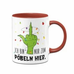 Grinch Tasse - Ich Bin Nur Zum Pöbeln Hier. (Mittelfinger) 15 Grinch Tasse - Ich Bin Nur Zum Pöbeln Hier. (Mittelfinger) -Becher Geschäft bild grinch tasse ich bin nur zum pobeln hier mittelfinger 205377