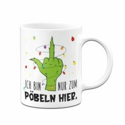 Grinch Tasse - Ich Bin Nur Zum Pöbeln Hier. (Mittelfinger) 14 Grinch Tasse - Ich Bin Nur Zum Pöbeln Hier. (Mittelfinger) -Becher Geschäft bild grinch tasse ich bin nur zum pobeln hier mittelfinger 478760