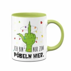 Grinch Tasse - Ich Bin Nur Zum Pöbeln Hier. (Mittelfinger) 11 Grinch Tasse - Ich Bin Nur Zum Pöbeln Hier. (Mittelfinger) -Becher Geschäft bild grinch tasse ich bin nur zum pobeln hier mittelfinger 585332