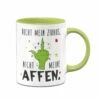 Grinch Tasse - Nicht Mein Zirkus, Nicht Meine Affen. (Mittelfinger)