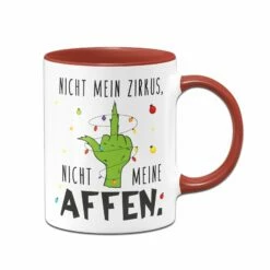 Grinch Tasse - Nicht Mein Zirkus, Nicht Meine Affen. (Mittelfinger) -Becher Geschäft bild grinch tasse nicht mein zirkus nicht meine affen mittelfinger 151003