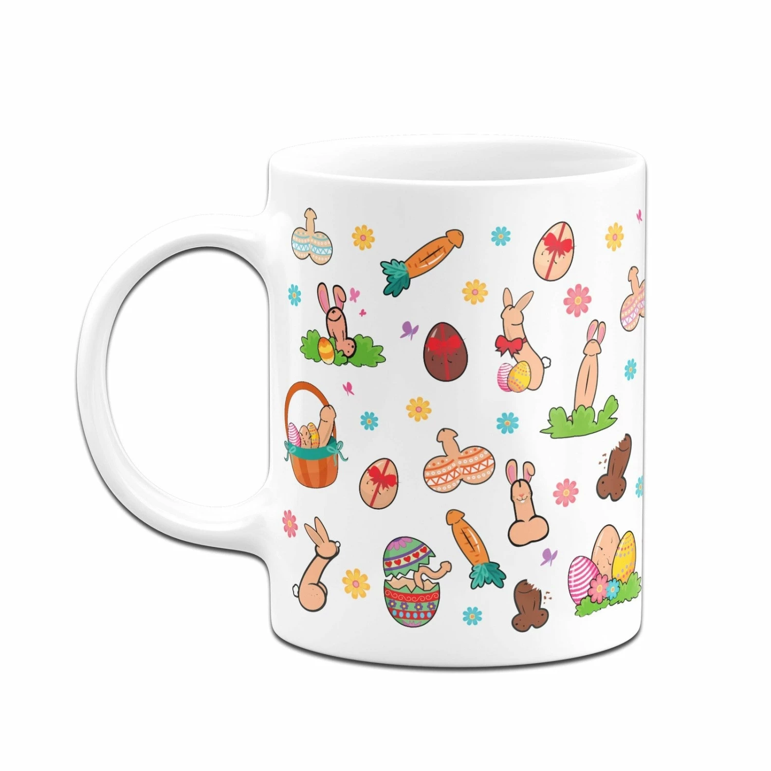 Ostertasse - Ostern Mit Oster-Penis-Pimmel (Rundumdruck) 2 Ostertasse - Ostern Mit Oster-Penis-Pimmel (Rundumdruck) – Bild 2