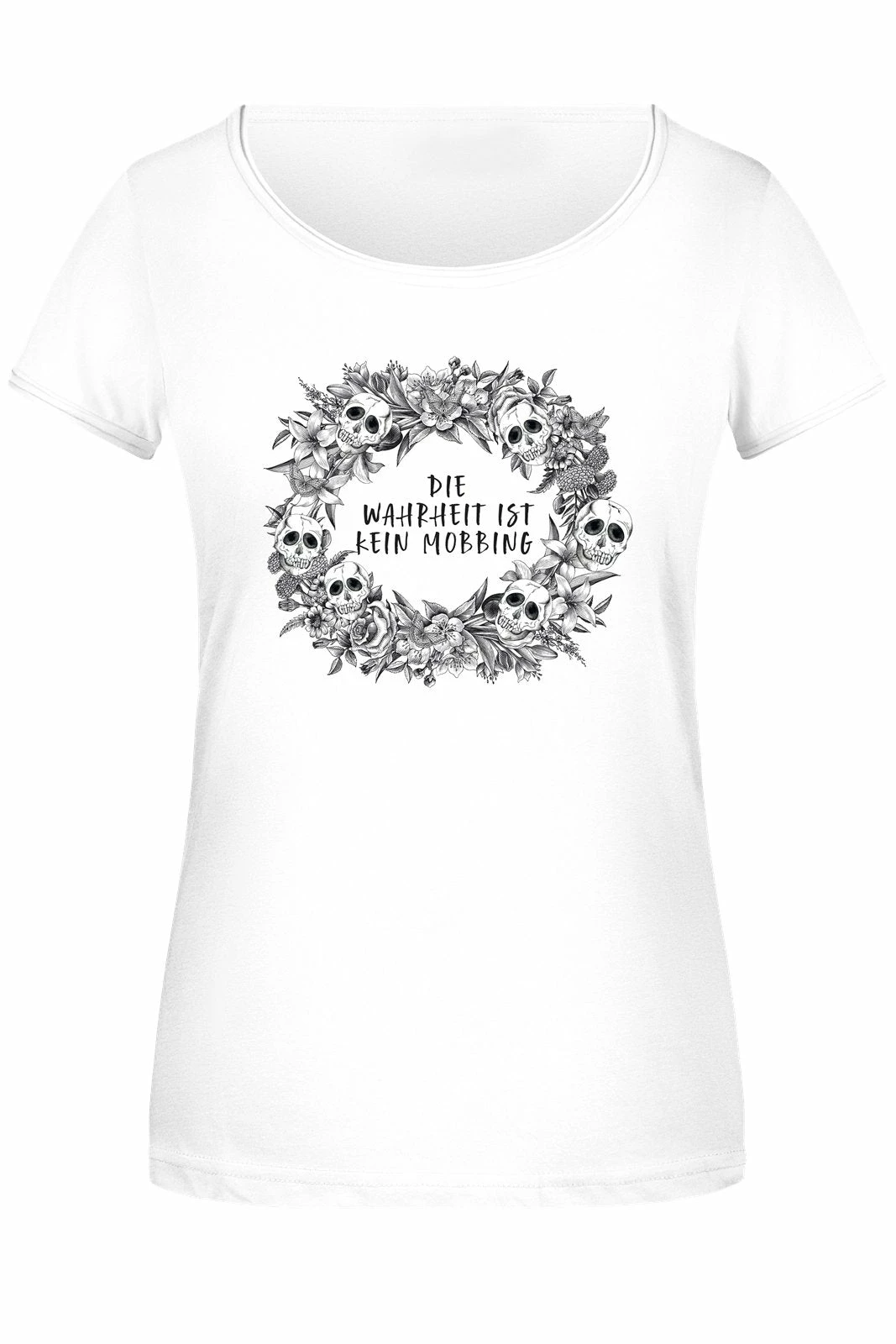 T-Shirt Damen - Die Wahrheit Ist Kein Mobbing - Skull Statement 4 T-Shirt Damen - Die Wahrheit Ist Kein Mobbing - Skull Statement – Bild 4