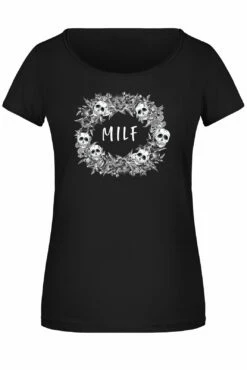T-Shirt Damen - Milf - Skull Statement