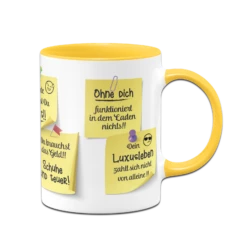 Tasse - Motivationstasse Mit Klebezetteln (Arbeit) 11 Tasse - Motivationstasse Mit Klebezetteln (Arbeit) -Becher Geschäft bild tasse Motivationstasse mit Klebezetteln Arbeit rundumdruck