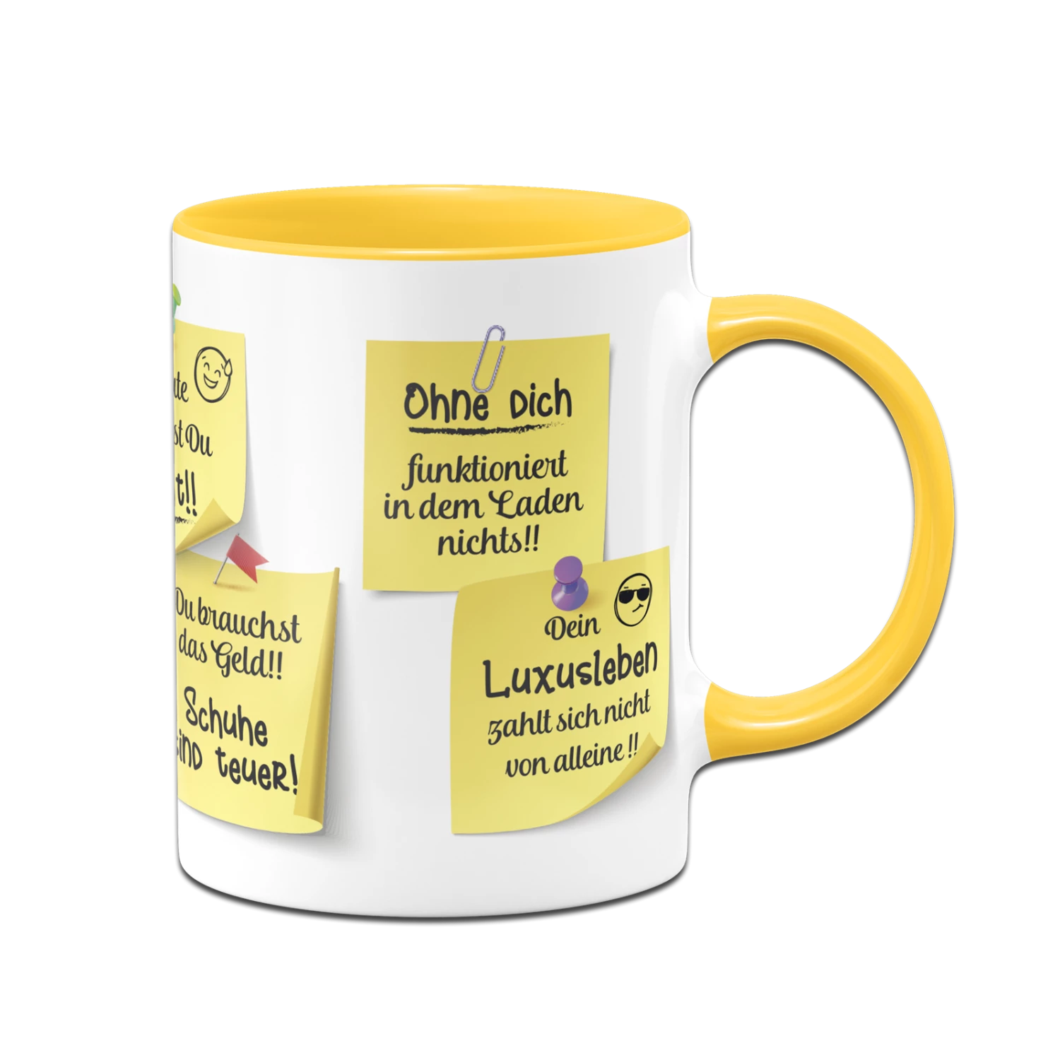 Tasse - Motivationstasse Mit Klebezetteln (Arbeit) 5 Tasse - Motivationstasse Mit Klebezetteln (Arbeit) – Bild 5