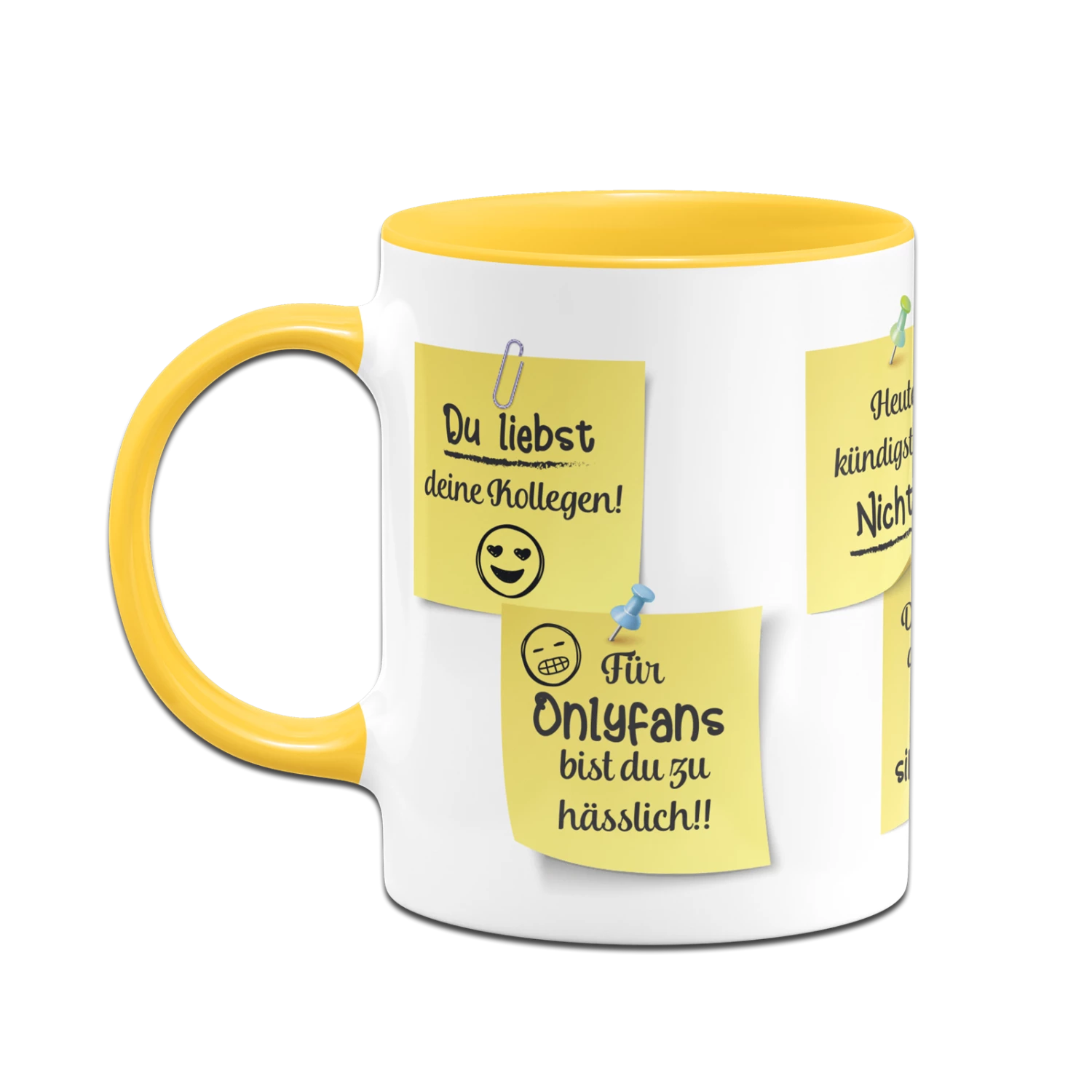 Tasse - Motivationstasse Mit Klebezetteln (Arbeit) 6 Tasse - Motivationstasse Mit Klebezetteln (Arbeit) – Bild 6