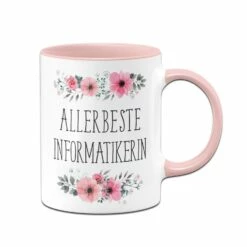 Tasse - Allerbeste Informatikerin - Blumig