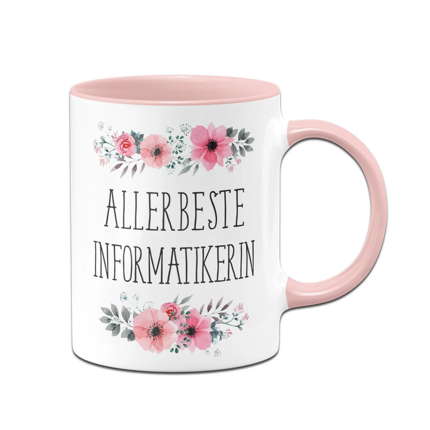 Tasse - Allerbeste Informatikerin - Blumig 1 Tasse - Allerbeste Informatikerin - Blumig