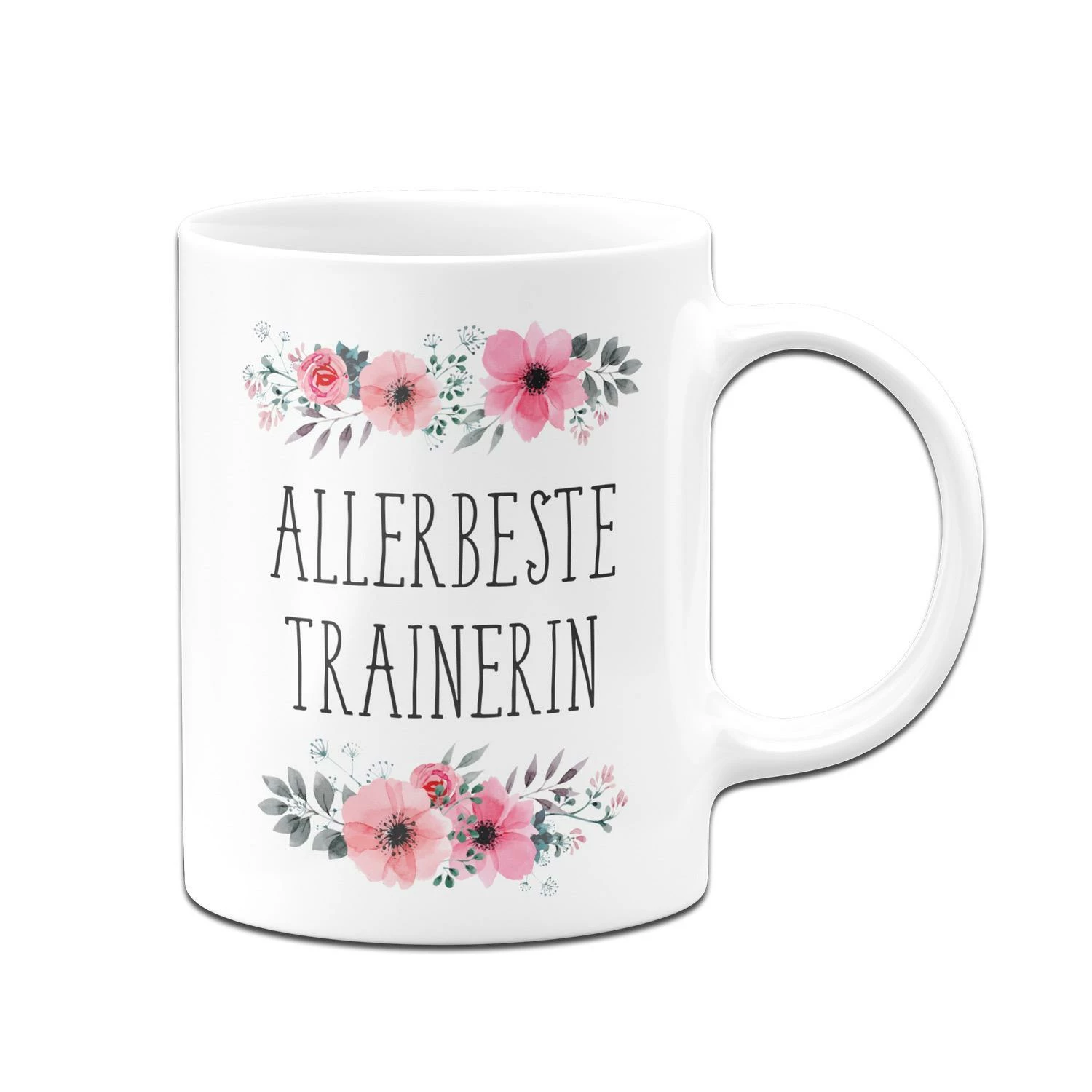 Tasse - Allerbeste Trainerin - Blumig 3 Tasse - Allerbeste Trainerin - Blumig – Bild 3