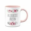 Tasse - Allerbeste Ärztin - Blumig