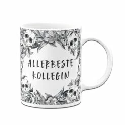 Tasse - Allerbeste Kollegin - Skull Statement -Becher Geschäft bild tasse allerbeste kollegin skull statement 914884