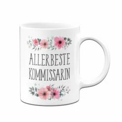 Tasse - Allerbeste Kommissarin - Blumig 7 Tasse - Allerbeste Kommissarin - Blumig -Becher Geschäft bild tasse allerbeste kommissarin blumig 1 555171