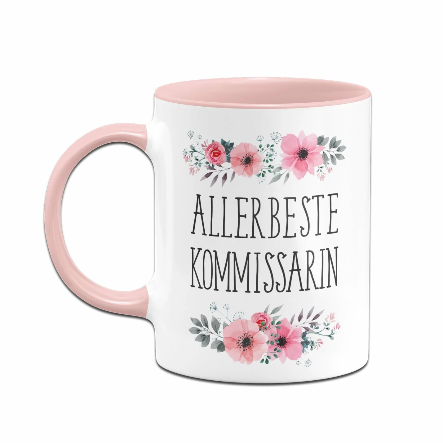 Tasse - Allerbeste Kommissarin - Blumig 2 Tasse - Allerbeste Kommissarin - Blumig – Bild 2