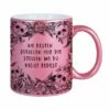 Tasse - Am Besten Gefallen Mir Die Stellen Wo Du Nicht Redest - Skull Statement Metallic-Edition