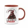 Tasse - Beruflich Wollte Ich Immer Was Mit Menschen Machen - Red Edition