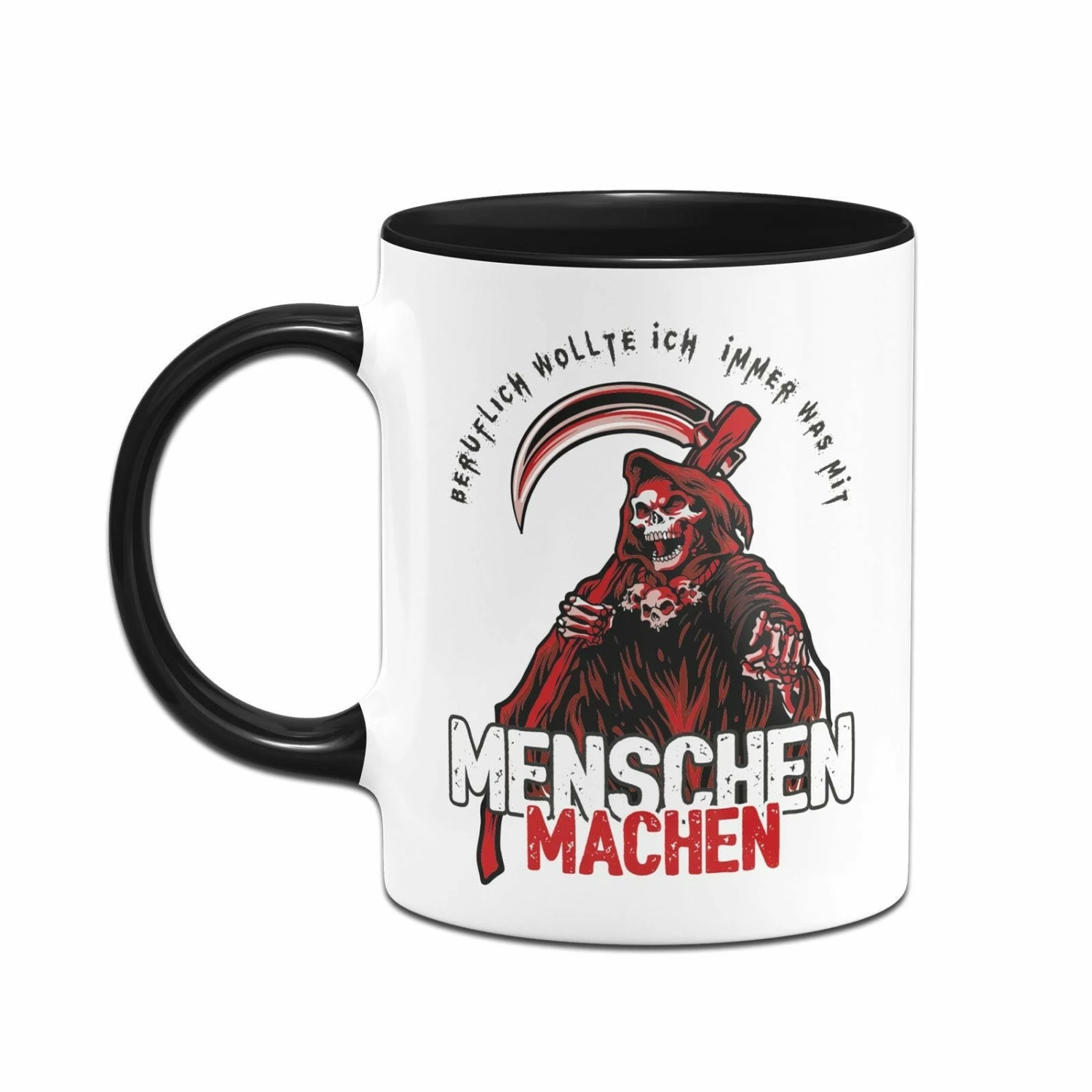 Tasse - Beruflich Wollte Ich Immer Was Mit Menschen Machen - Red Edition 4 Tasse - Beruflich Wollte Ich Immer Was Mit Menschen Machen - Red Edition – Bild 4