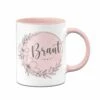 Tasse - Braut - Blumenkranz