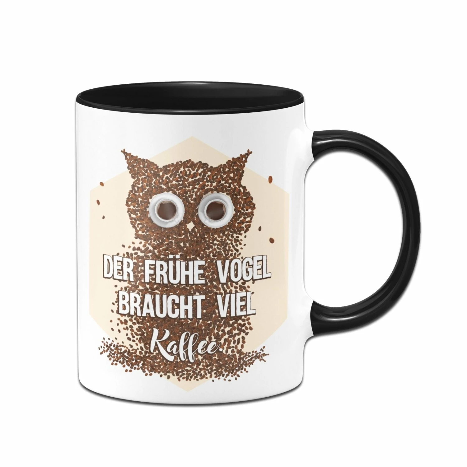 Tasse - Der Frühe Vogel Braucht Viel Kaffee - Kaffeebohnen 1 Tasse - Der Frühe Vogel Braucht Viel Kaffee - Kaffeebohnen