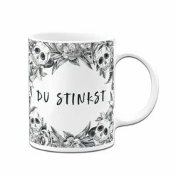 Tasse - Du Stinkst - Skull Statement -Becher Geschäft bild tasse du stinkst skull statement 758781